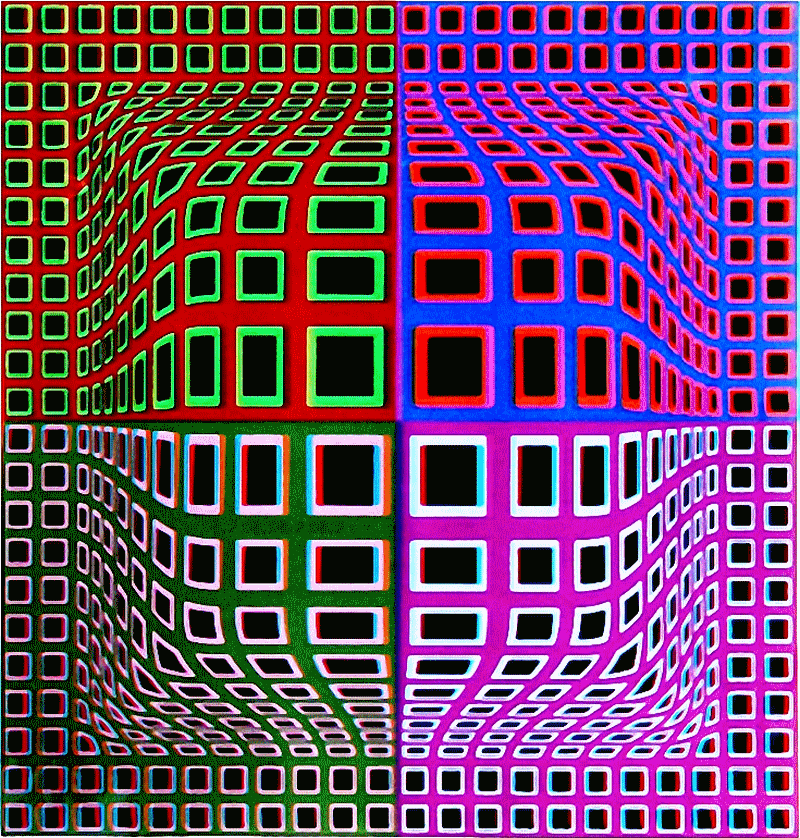 vasarely_3d_stereo_painting_op_art