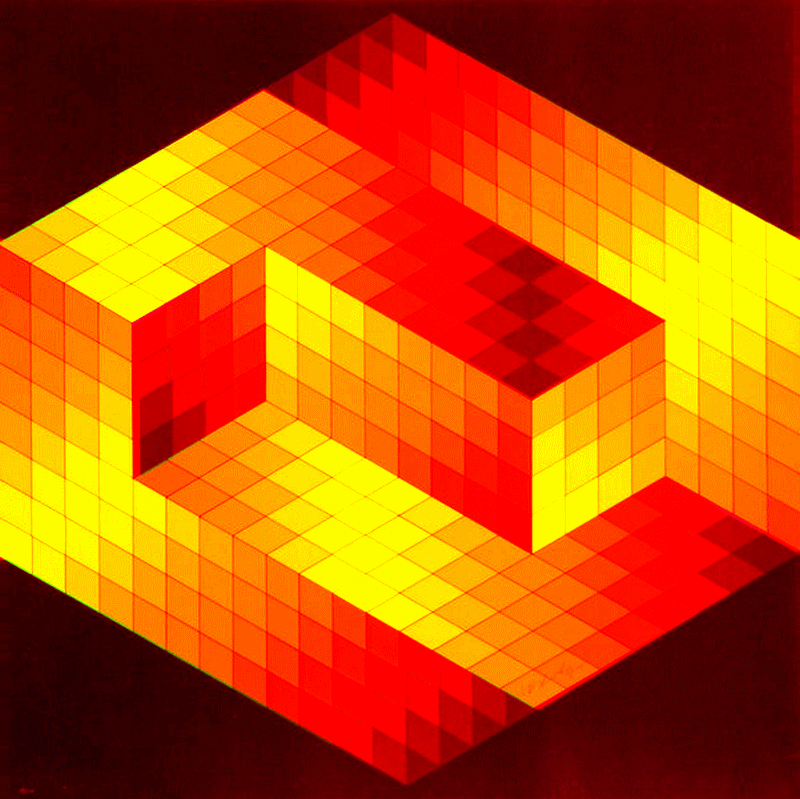 vasarely_3d_stereo_painting_op_art