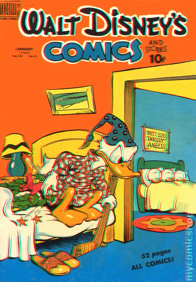comics_disney_donald_mickey_pluto_walt_disneyworld_park_3d_vintage_children_kid