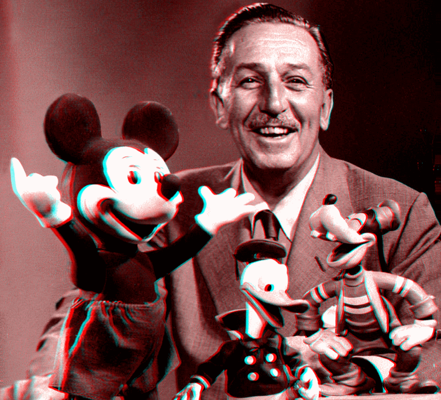 comics_disney_donald_mickey_pluto_walt_disneyworld_park_3d_vintage_children_kid